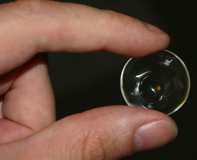 Scleral lens from the front (JPG, 16.8KB)
